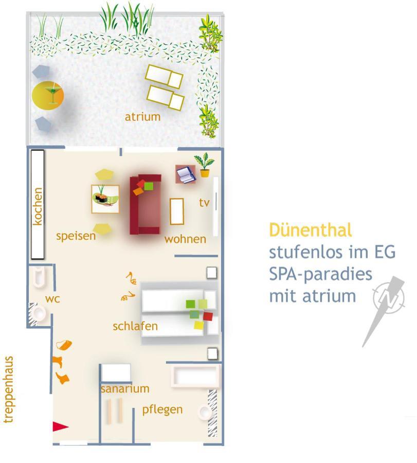 De Luxe Suite Duenenthal 诺德奈 外观 照片